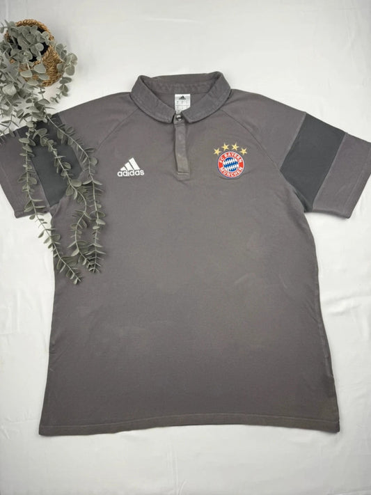 Adidas – FC Bayern München Polo Shirt – Grau – Größe XL