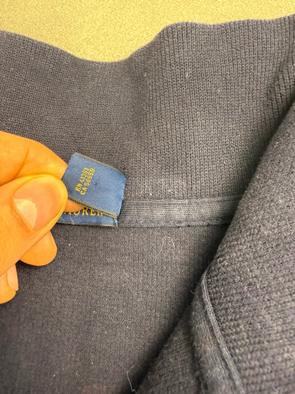 Ralph Lauren Quarter Zip – Marineblau – Feinstrick – Größe XL