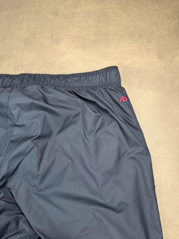 Nike Track Pants – Schwarz mit pinkem Piping – Damen L – Vintage