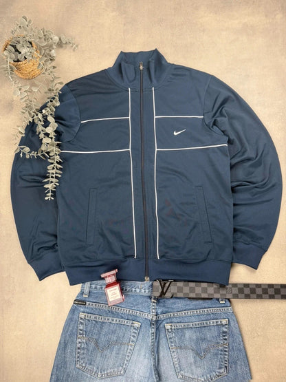 Nike Track Jacket – Schwarz – Piping – größe S
