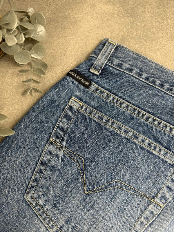 Versace Jeans – Blau – Made in Italy – W32 / EU 46 – Luxury Denim