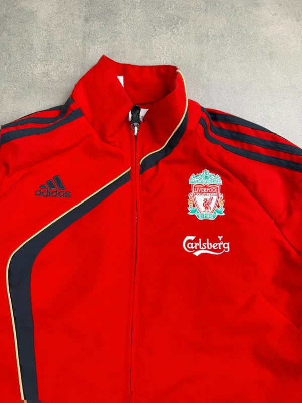 Liverpool Track jacket – rot/Schwarz – Herren XS