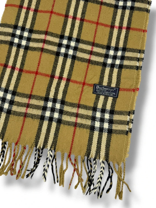 Burberry Schal – Beige – 100 % Lammwolle – 1.09