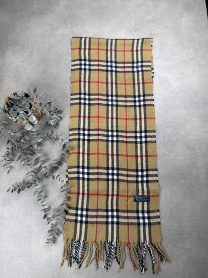 Burberry Schal – Beige – 100 % Lammwolle – 1.09