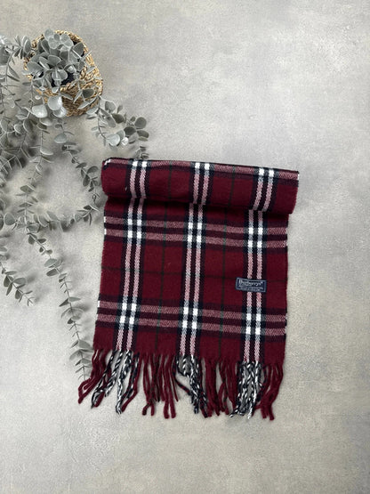 Burberry Schal – Dunkelrot – 100 % Lammwolle – 1.04