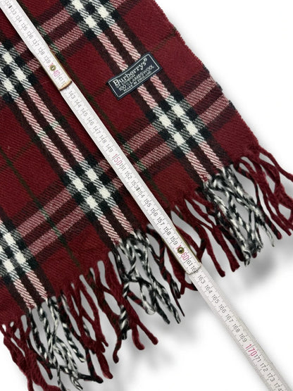 Burberry Schal – Dunkelrot – 100 % Lammwolle – 1.04