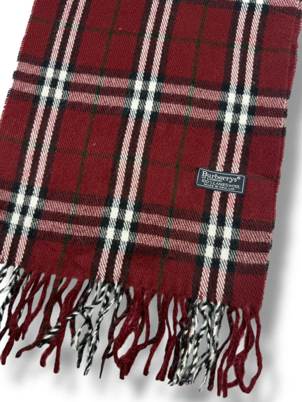 Burberry Schal – Dunkelrot – 100 % Lammwolle – 1.04