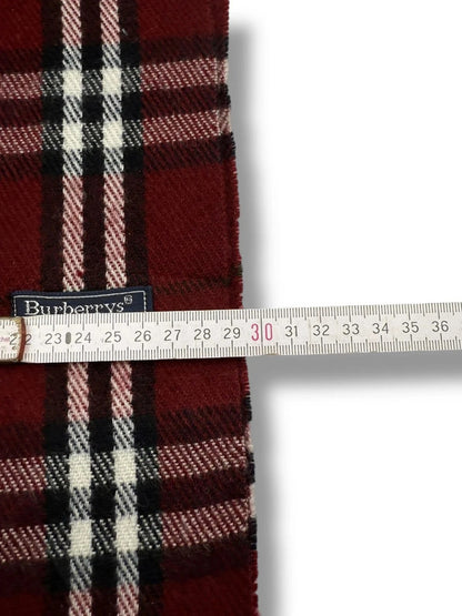 Burberry Schal – Dunkelrot – 100 % Lammwolle – 1.04