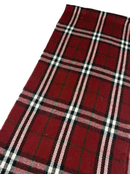Burberry Schal – Dunkelrot – 100 % Lammwolle – 1.04