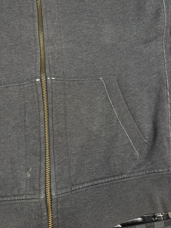 Ralph Lauren Zip Hoodie – Grau – Distressed Edition – Größe L
