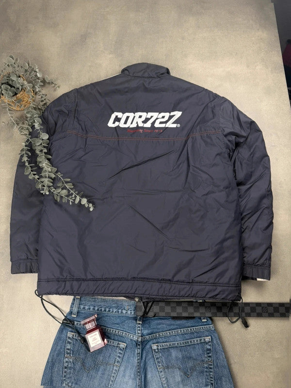Nike Cortez Winterjacke – Schwarz – Y2K – Größe L