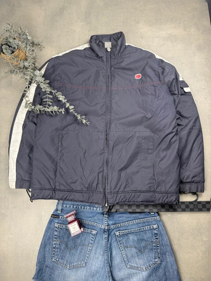 Nike Cortez Winterjacke – Schwarz – Y2K – Größe L