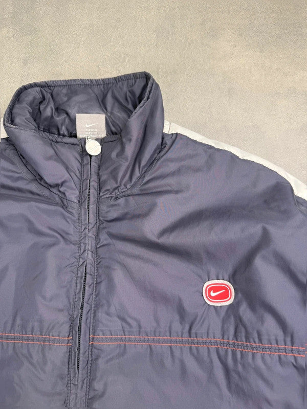 Nike Cortez Winterjacke – Schwarz – Y2K – Größe L
