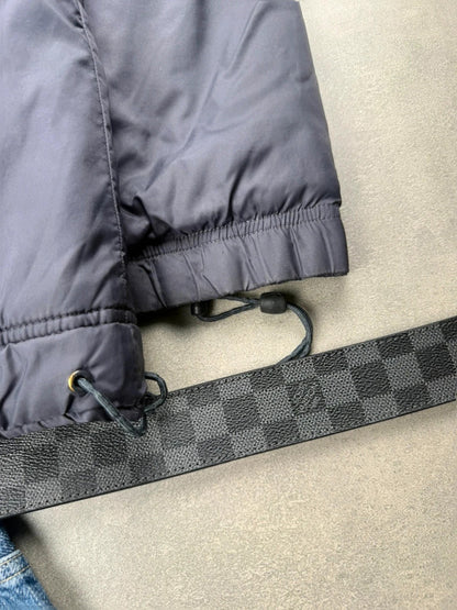 Nike Cortez Winterjacke – Schwarz – Y2K – Größe L