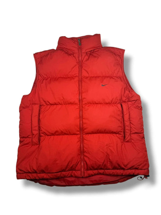 Nike pufferweste – rot – Vintage – Herren L