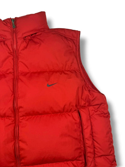 Nike pufferweste – rot – Vintage – Herren L