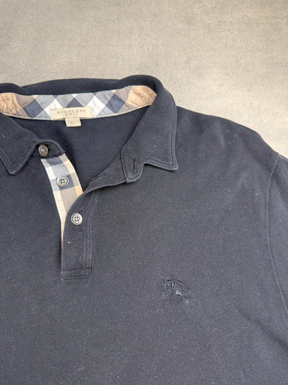 Burberry Vintage Polo – Schwarz – Größe XL