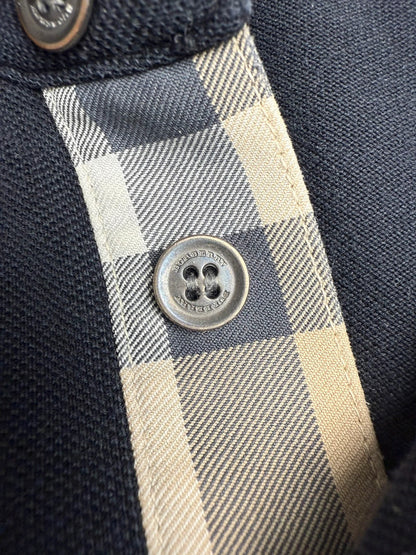 Burberry Vintage Polo – Schwarz – Größe XL