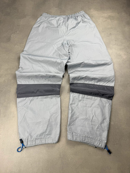 Nike Hex Trackpants – Grau – Open Leg – Y2K – Größe S
