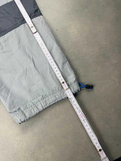 Nike Hex Trackpants – Grau – Open Leg – Y2K – Größe S