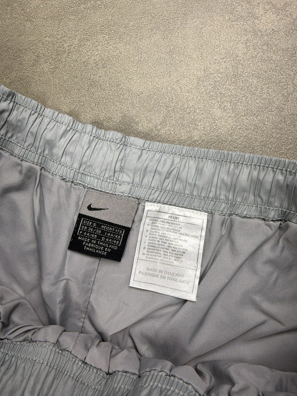 Nike Hex Trackpants – Grau – Open Leg – Y2K – Größe S