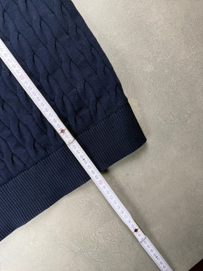 Tommy Hilfiger Zopfstrickpullover – Größe L – Top Zustand
