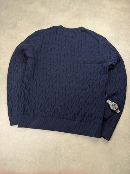 Tommy Hilfiger Zopfstrickpullover – Größe L – Top Zustand
