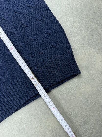 Ralph Lauren Cable Knit Sweater – Dunkelblau – Größe S