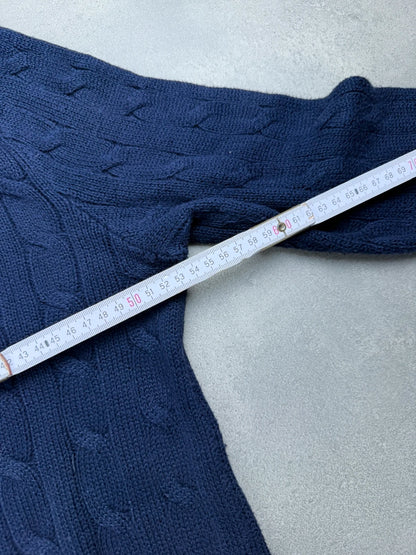 Ralph Lauren Cable Knit Sweater – Dunkelblau – Größe S
