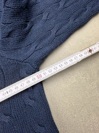 Ralph Lauren Cable Knit Sweater – Marineblau – Größe S