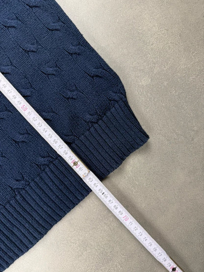 Ralph Lauren Cable Knit Sweater – Marineblau – Größe S