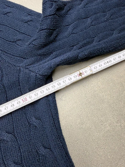 Ralph Lauren Cable Knit Sweater – Marineblau – Größe M