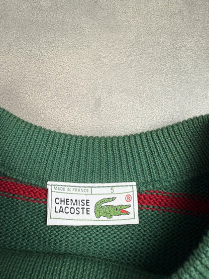 Lacoste Sweater – Grün – Gestreift – Größe L