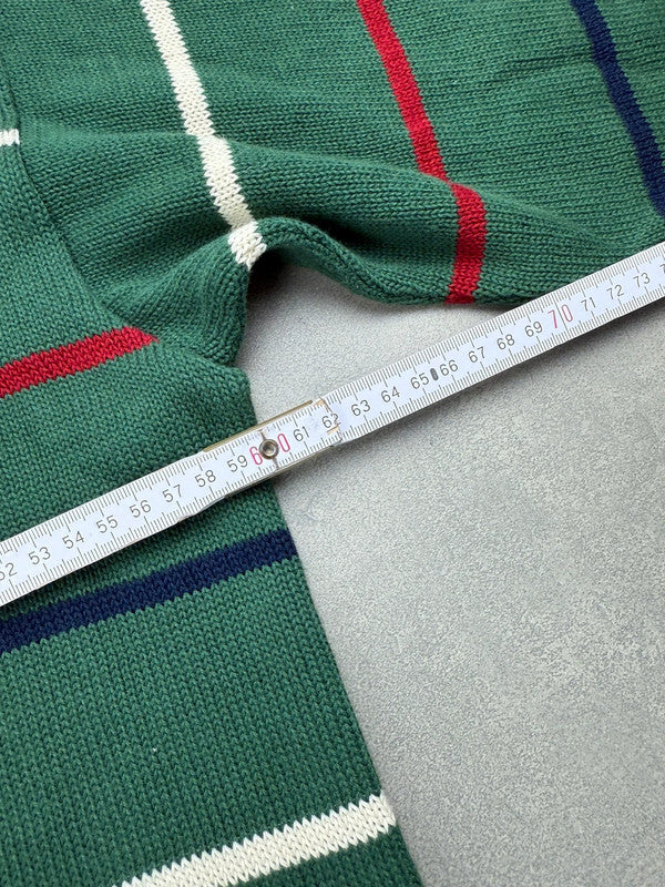 Lacoste Sweater – Grün – Gestreift – Größe L