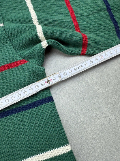 Lacoste Sweater – Grün – Gestreift – Größe L