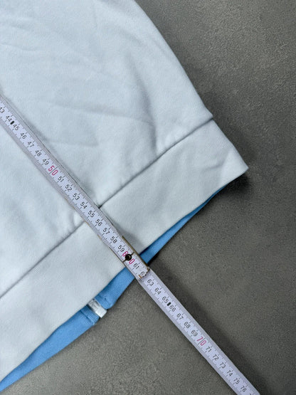 Lacoste Full Zip Hoodie – Weiß Blau – Größe S