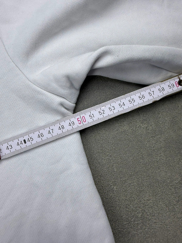 Lacoste Full Zip Hoodie – Weiß Blau – Größe S
