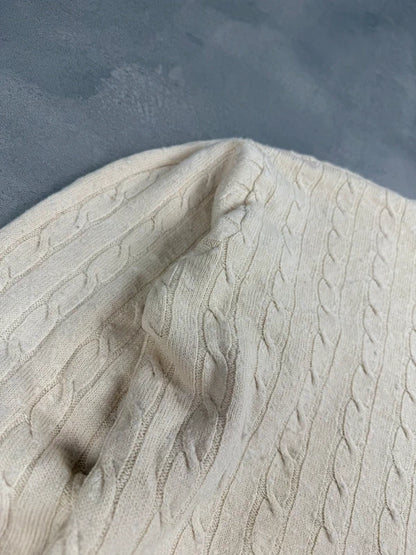 Lacoste Cable Knit Sweater – Beige – Größe S