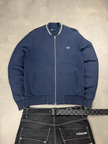 Fred Perry Zip Jacket – Marineblau – Größe S
