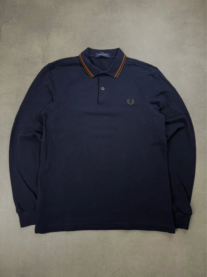 Fred Perry Langarm Poloshirt – Größe S