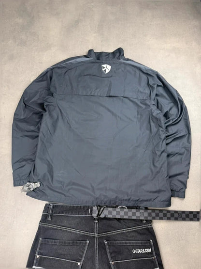 Juventus Turin Nike Track Jacket – Schwarz Grau – Vintage – Größe L