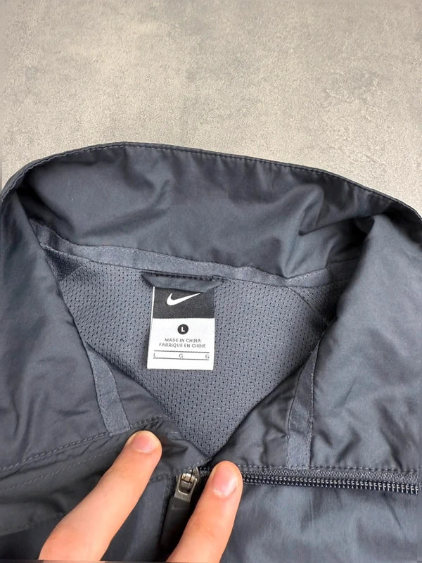 Juventus Turin Nike Track Jacket – Schwarz Grau – Vintage – Größe L