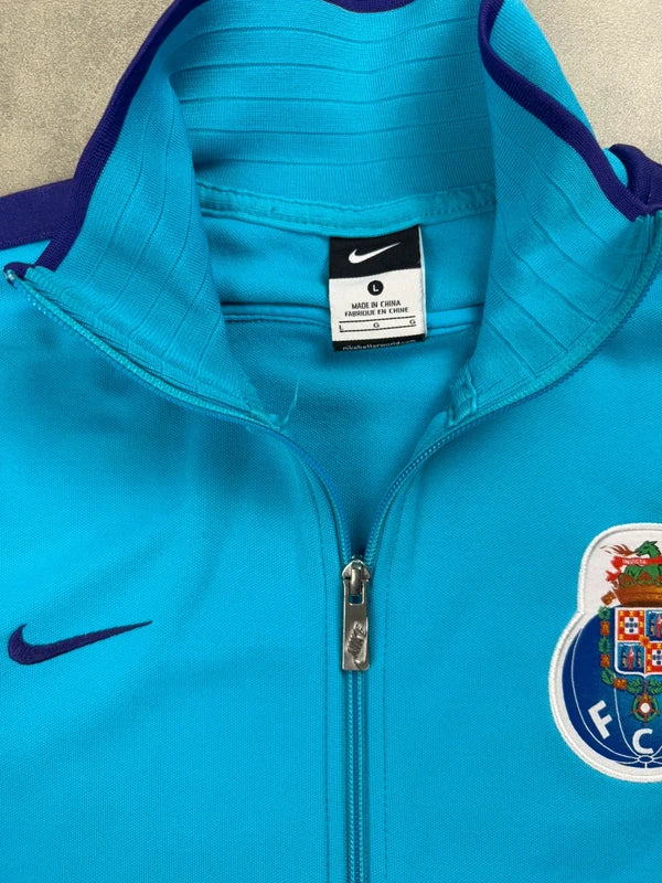 Nike FC Porto Track Jacket – Türkis Blau – Vintage – Größe L