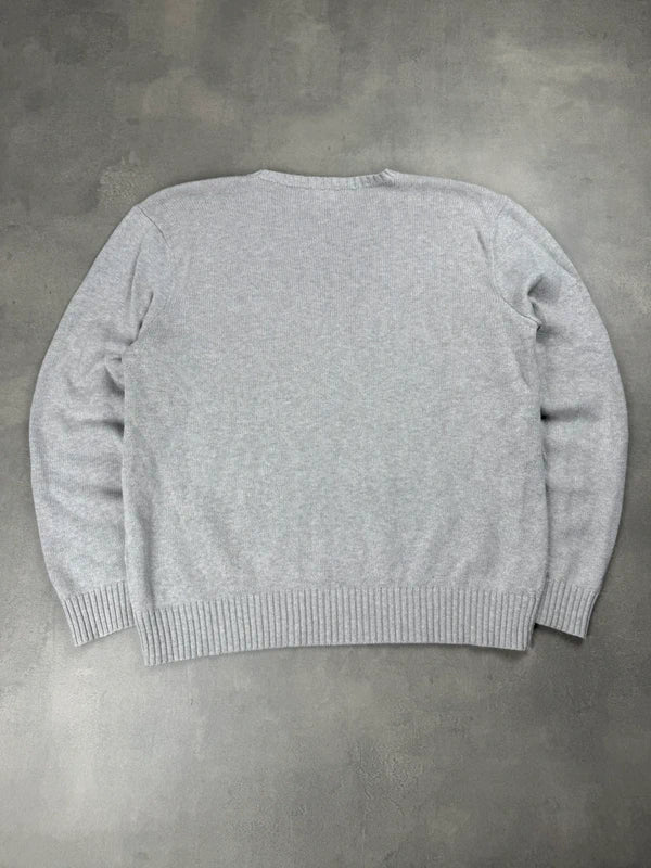 Ralph Lauren Strick Sweater – Grau – Größe L