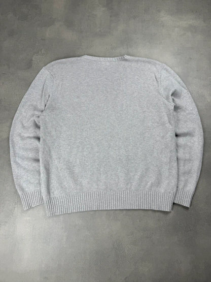 Ralph Lauren Strick Sweater – Grau – Größe L