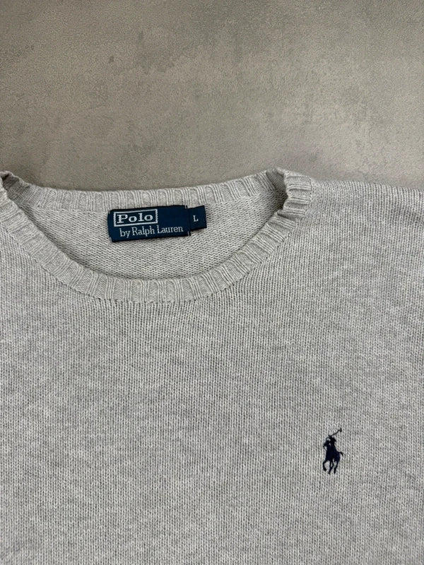 Ralph Lauren Strick Sweater – Grau – Größe L