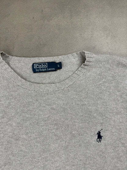 Ralph Lauren Strick Sweater – Grau – Größe L