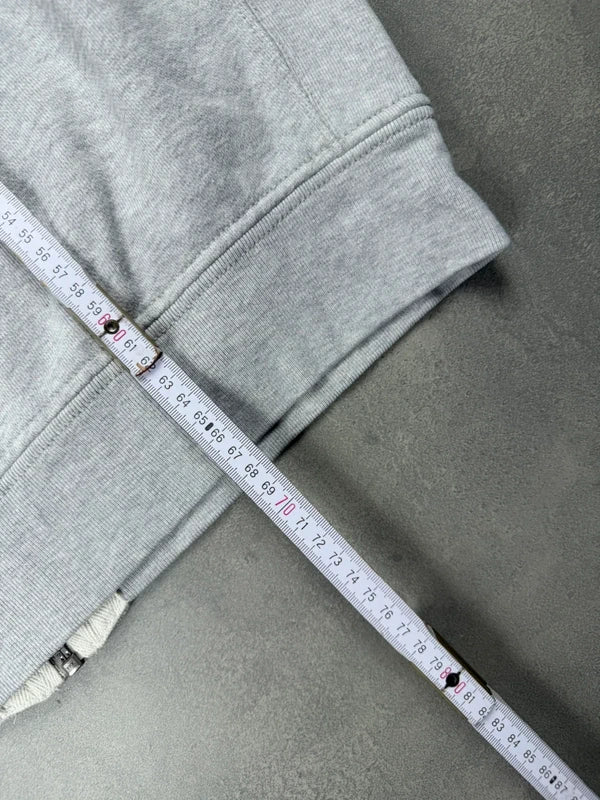 Ralph Lauren Zip Hoodie – Grau – Größe L – Old Money