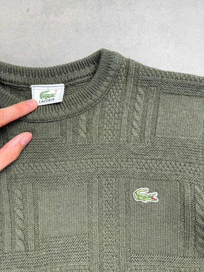 Lacoste Pattern Knit Sweater – Grün – Größe S