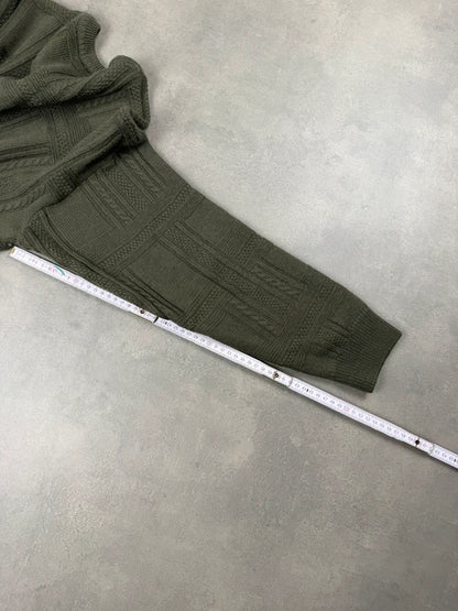 Lacoste Pattern Knit Sweater – Grün – Größe S